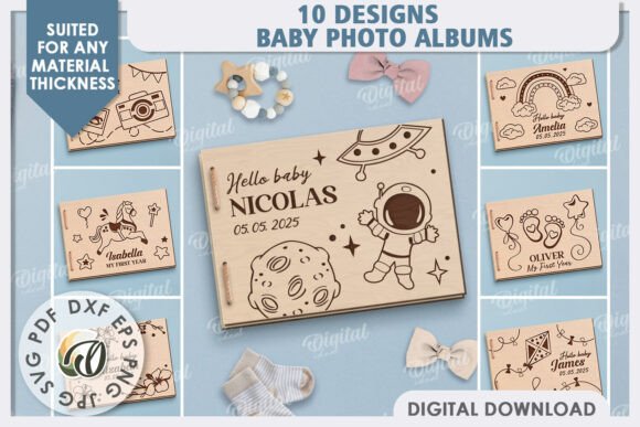 3D Baby Photo Albums Laser Cut Bundle Review for Real Projects