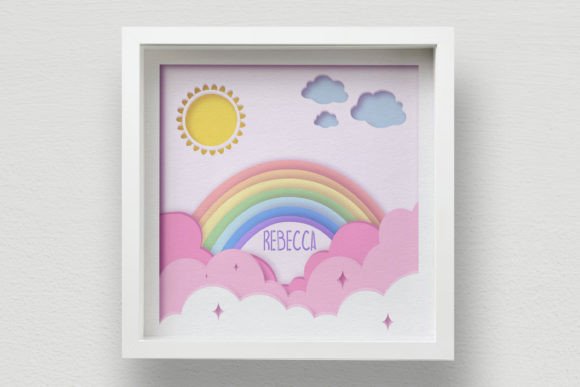 3D Baby Shower Box SVG, Rainbow Layered: A Review for Digital Sellers
