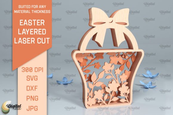 3D Easter Layered Decor Laser Cut for Spring Marketing Campaigns