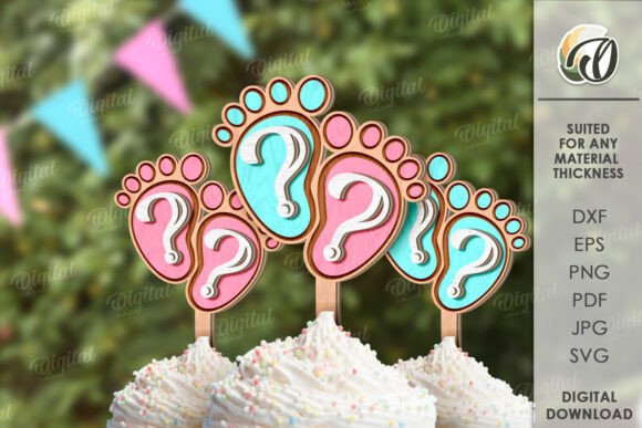 3D Gender Reveal Cake Topper Laser Cut: A Designer’s Review