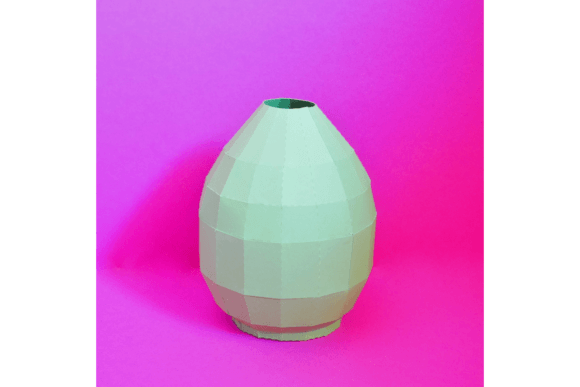 3D Oval Vase SVG: A Commercial Design for Creative Marketplaces