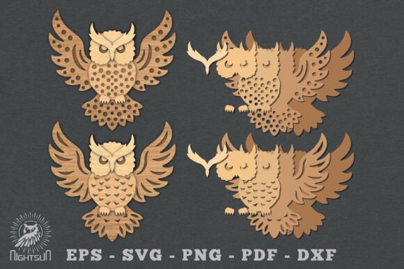 3D Owl Laser Cut Decoration – A Versatile Freebie for Creative Sellers