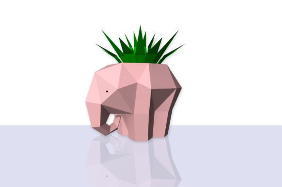 3D SVG Elephant Planter – A Stylish Addition to Your Handmade Projects