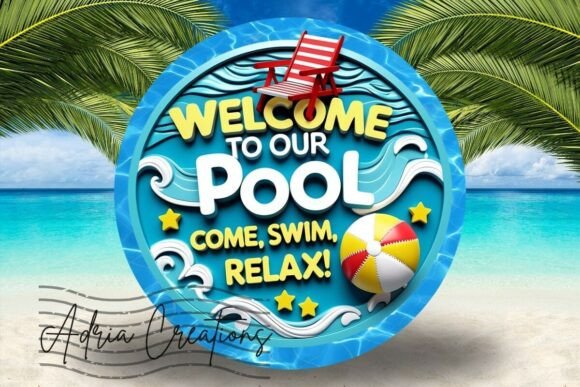 3D Welcome to Our Pool Round Design Review