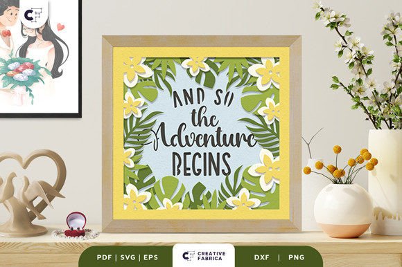 And So the Adventure Begins 3D SVG for Table Decorations