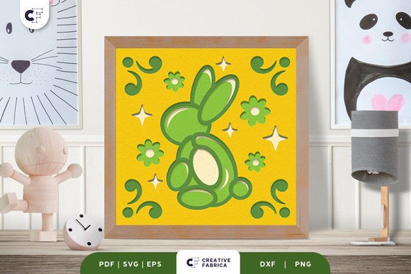 Balloon Rabbit 3D SVG for Baby Branding and Packaging