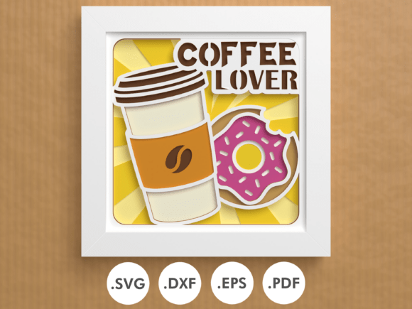 Coffee Lover Shadowbox 3D Papercut Review