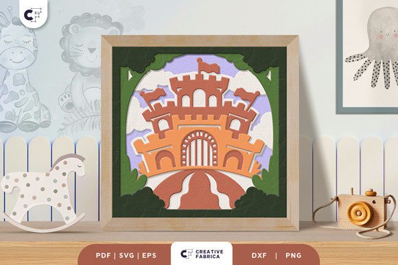Fairy Castle 3D Paper Cutting Light Box for Baby Brands