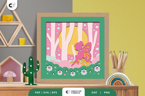 Fairy in the Forest 3D SVG for Fantasy Designs