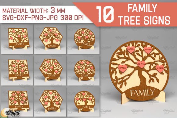 Family Trees Sign. 3D Laser Cut Bundle Review