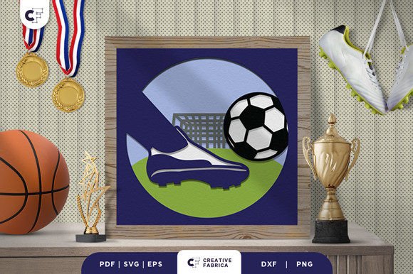 Soccer Ball 3D Paper Cut Light Box Review for Embroidery Projects